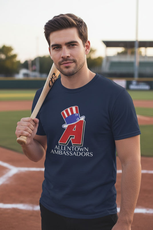 Allentown Ambassadors Nostalgic Retro Baseball Team T-shirt