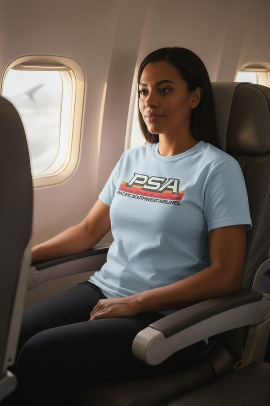 PSA Pacific Southwest Airlines Retro Nostalgic T-shirt