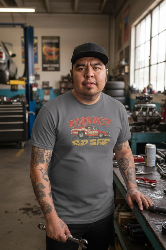 Nationwise Rod Shop 1974 Double Logo Ohio Auto Parts T-shirt