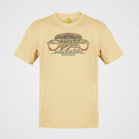 Jamboree in the Hills 1977 Music Festival Distressed Print T-shirt