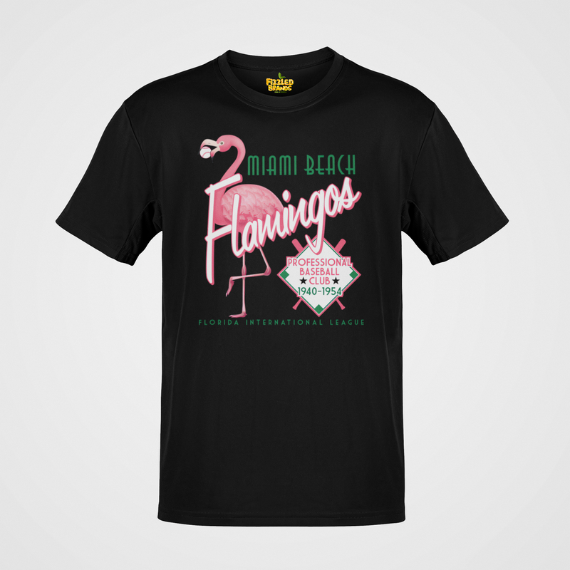 Load image into Gallery viewer, Miami Beach Flamingos Est 1940 Florida Baseball T-shirt
