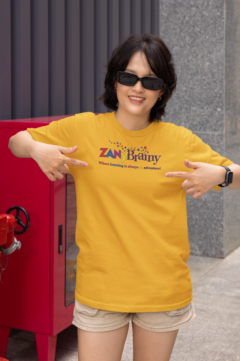 Load image into Gallery viewer, Zany Brainy Store Logo T-Shirt: “Where Learning Is Always an Adventure”
