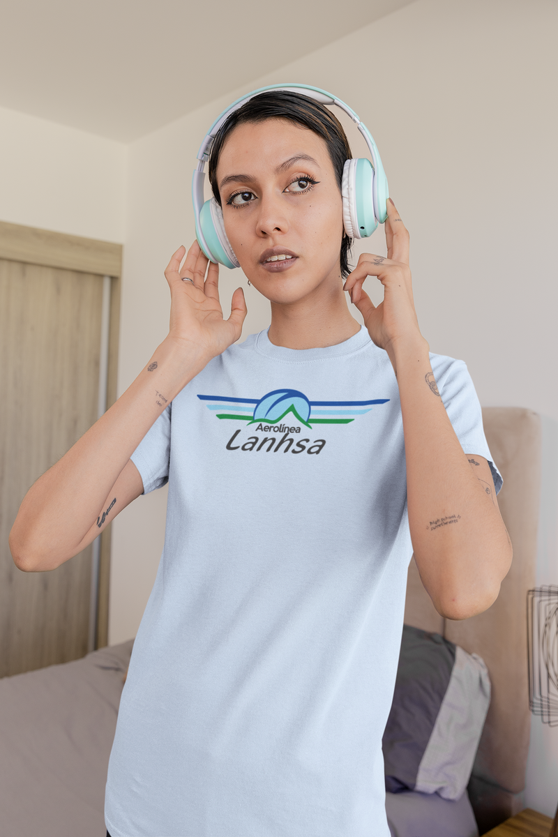Load image into Gallery viewer, Aerolínea Lanhsa Wings Logo T-shirt - Honduran Aviation
