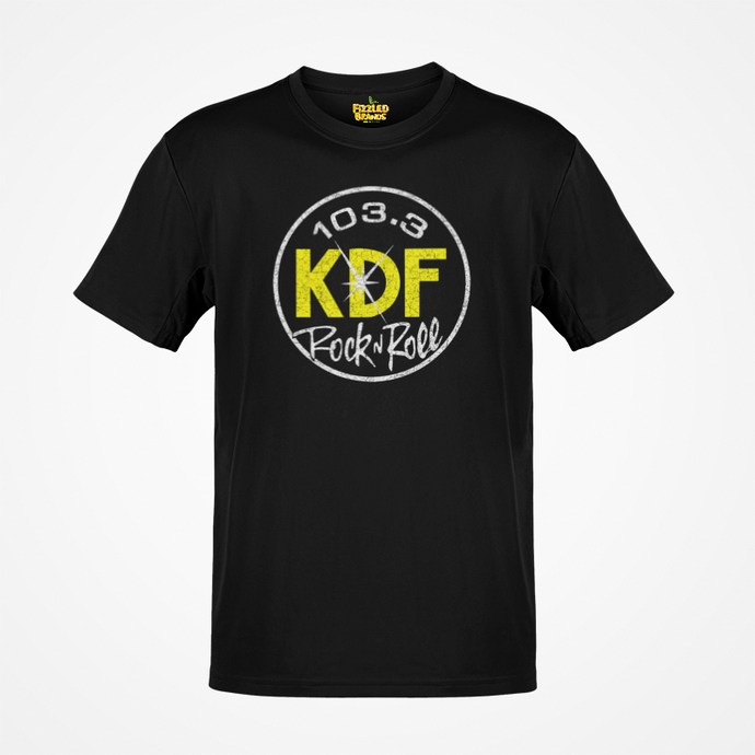 KDF 103 Pure Rock 1970 Radio Station Nostalgic T-shirt