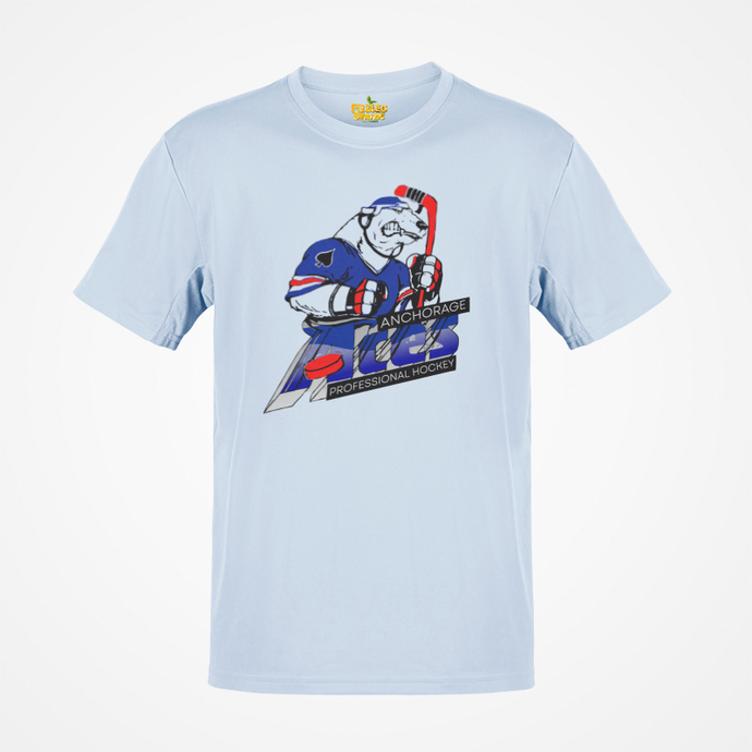 Anchorage Aces Mascot Logo Hockey Team Logo T-shirt