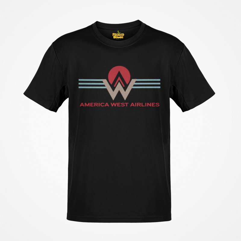 Load image into Gallery viewer, America West Airlines Logo Nostalgic Retro T-shirt
