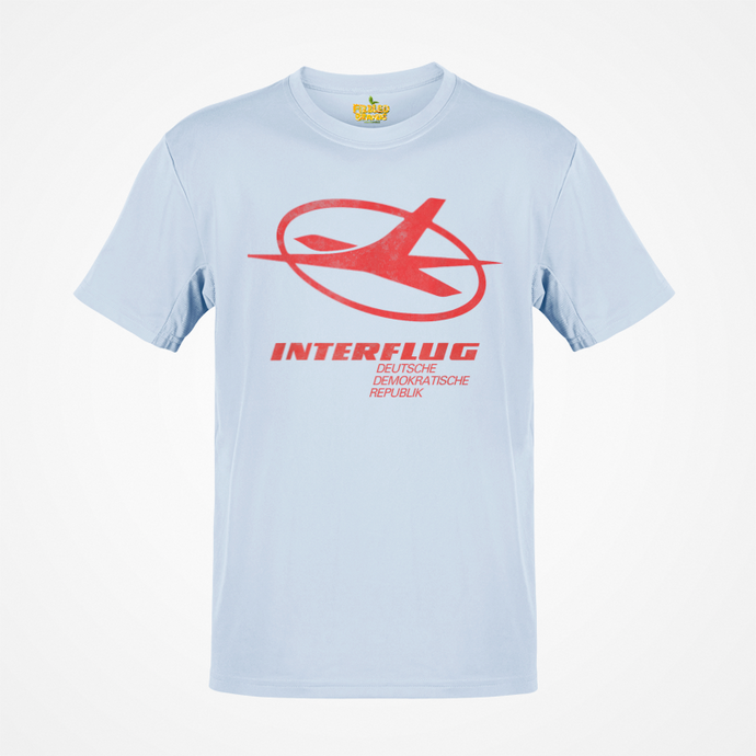 German Interflug Airlines Retro Nostalgic T-shirt