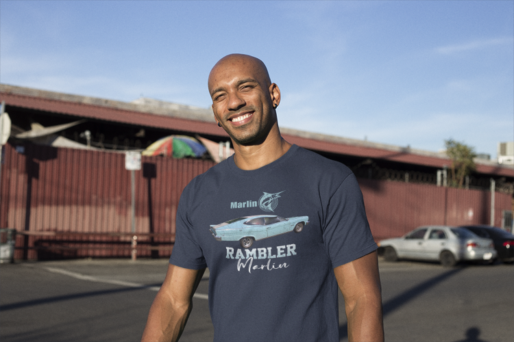 Load image into Gallery viewer, Marlin Rambler Nostalgic Car T-shirt
