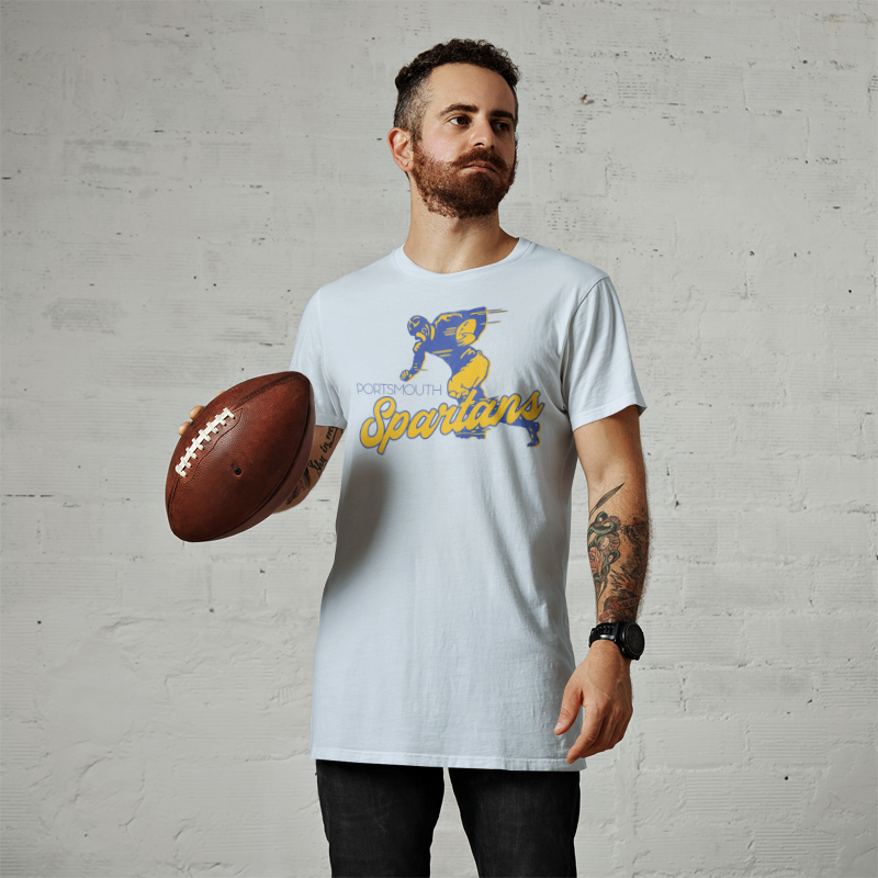 Load image into Gallery viewer, Portsmouth Spartans Retro Nostalgic Football T-shirt
