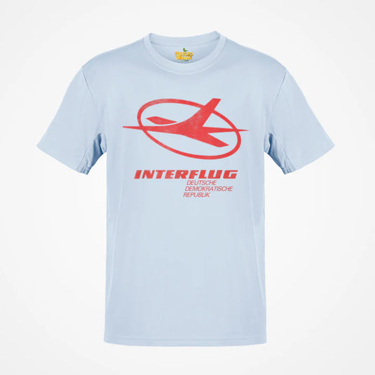 German Interflug Airlines Retro Nostalgic T-shirt