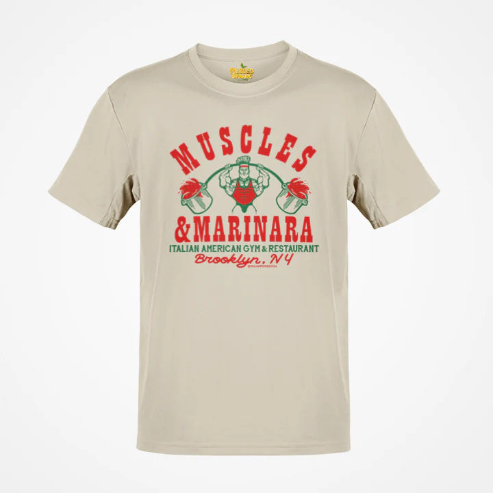 Load image into Gallery viewer, Muscles Marinara New York Italian American Gym Restaurant T-shirt
