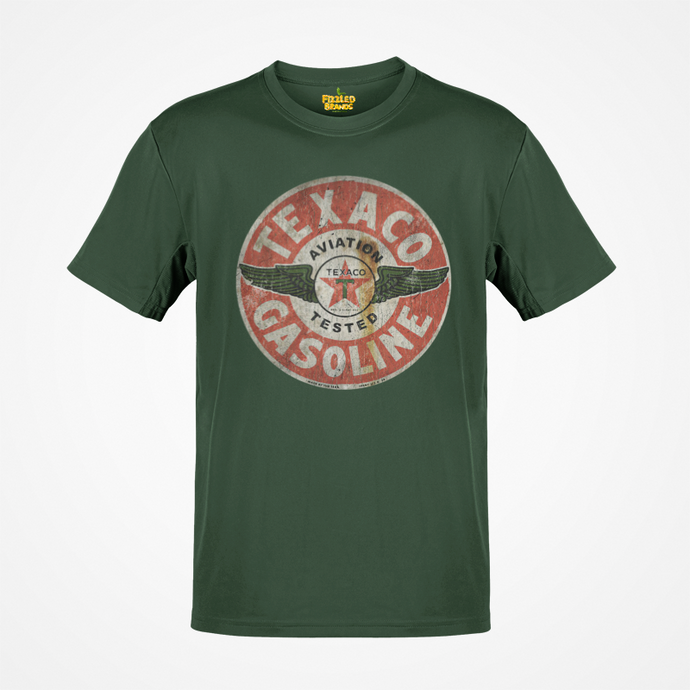Texaco Aviation Tested Gasoline Sign 1902 Texas Oil Company T-shirt