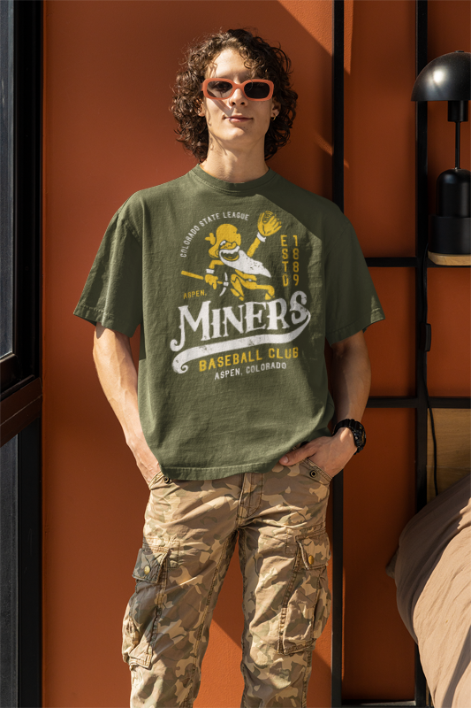 Aspen Miners Colorado Nostalgic Retro Baseball T-shirt