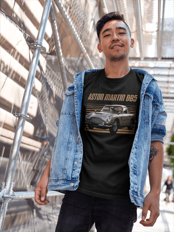 Load image into Gallery viewer, Aston Martin DB5 1964 Nostalgic Automobile Car T-shirt
