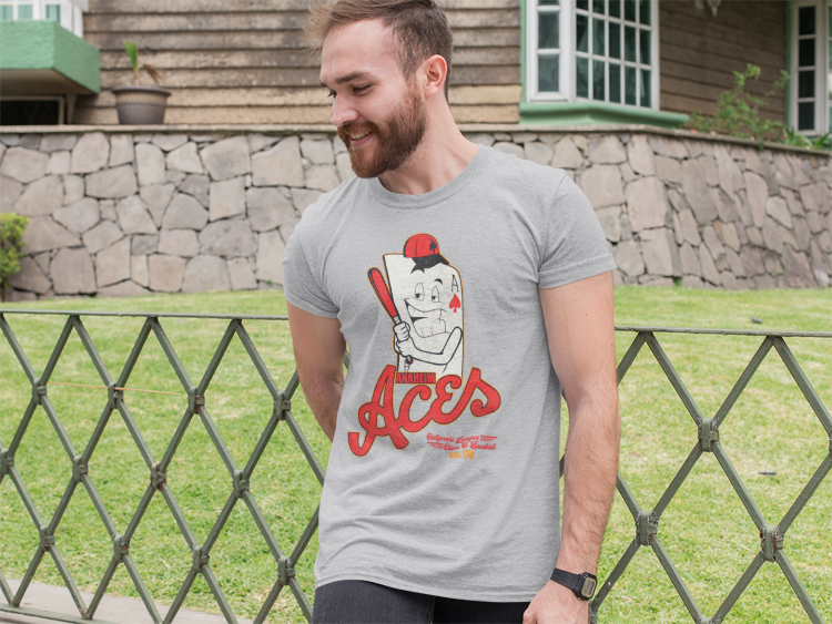 Load image into Gallery viewer, Anaheim Aces Nostalgic Retro Baseball T-shirt
