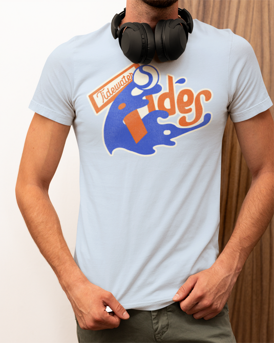 Tidewater Tides Nostalgic Retro Baseball Team T-shirt
