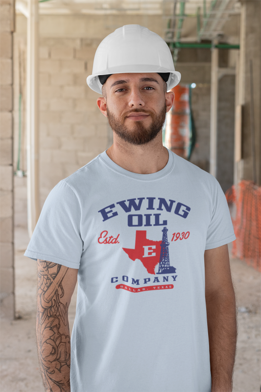 Load image into Gallery viewer, Ewing Oil Company Est 1930 Dallas Texas TV Show T-shirt
