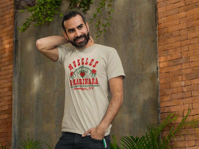 Load image into Gallery viewer, Muscles Marinara New York Italian American Gym Restaurant T-shirt

