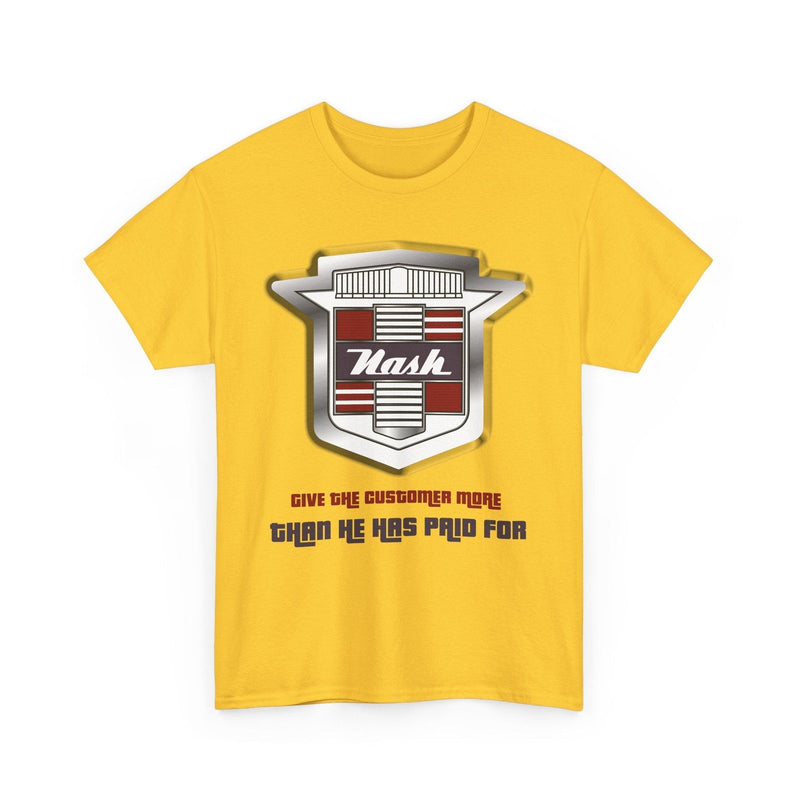 Load image into Gallery viewer, Nash Give The Customer More Than He Has Paid For Shield T-shirt
