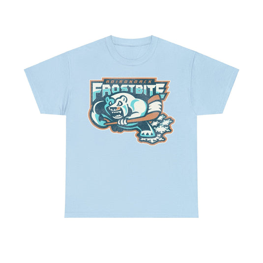 Adirondack Frostbite Hockey Team Nostalgic Logo T-shir