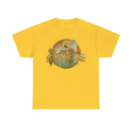 Swan Song Records 1974 England Record Label Rock Band T-shirt