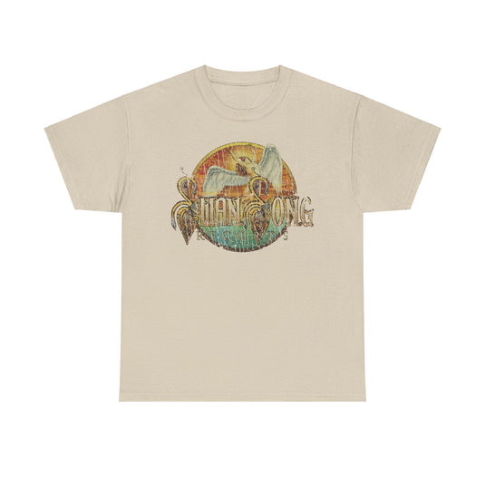 Swan Song Records 1974 England Record Label Rock Band T-shirt