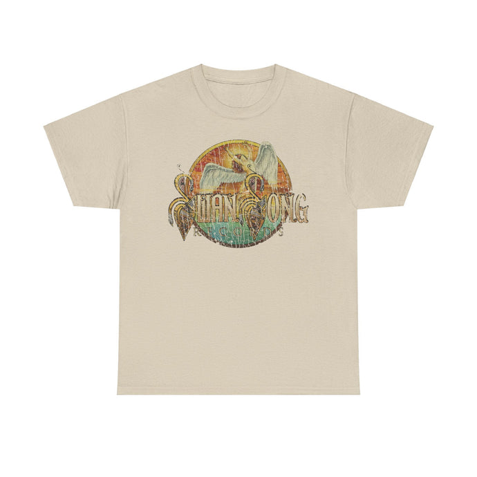 Swan Song Records 1974 England Record Label Rock Band T-shirt