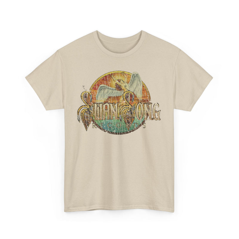 Load image into Gallery viewer, Swan Song Records 1974 England Record Label Rock Band T-shirt
