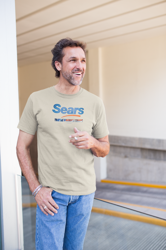 Sears Retail Store Where American Shops Nostalgic Logo T-shirt