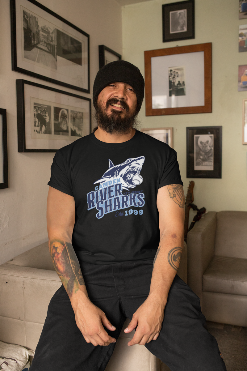 Load image into Gallery viewer, Camden Riversharks Est 1999 New Jersey Baseball Team T-shirt
