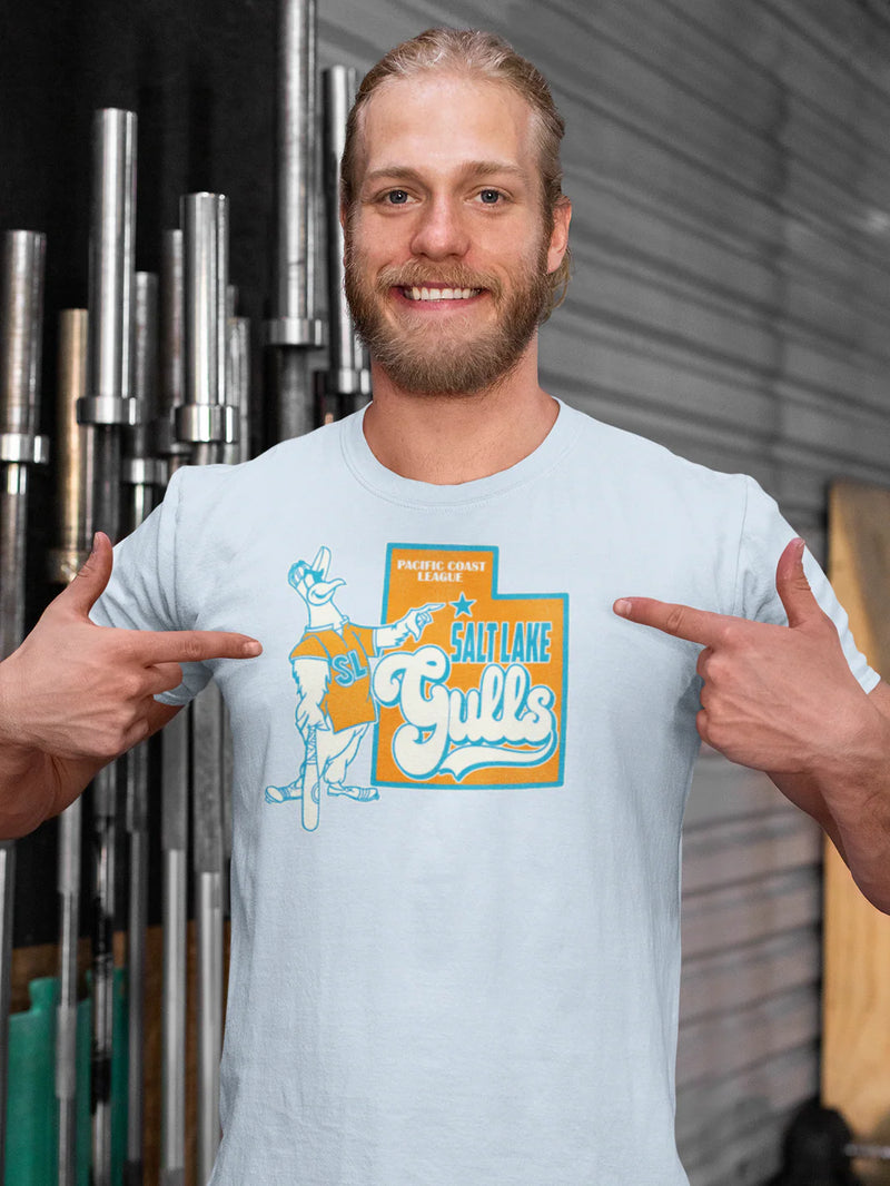 Load image into Gallery viewer, Salt Lake Gulls Utah Nostalgic Retro Baseball Team T-shirt
