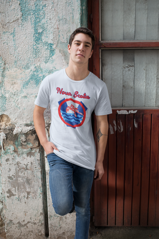 Nova Scotia Voyageurs Logo Nostalgic Hockey T-shirt