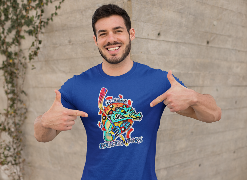Load image into Gallery viewer, Orlando Rollergators Florida Roller Hockey Team T-shirt
