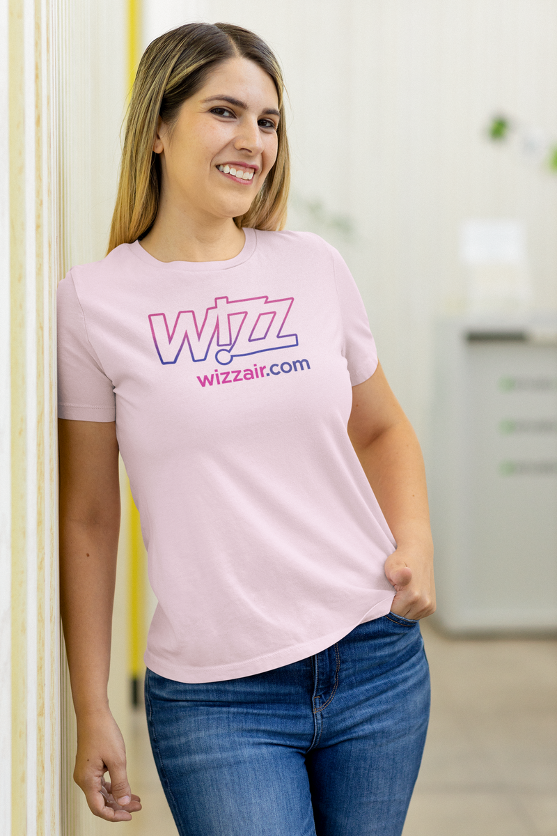 Load image into Gallery viewer, Wizz Air Abu Dhabi Low-Cost Carrier Logo T-Shirt Aviation
