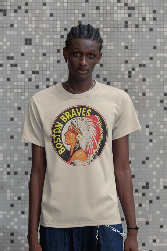 Boston Braves Logo Nostalgic Baseball T-shirt