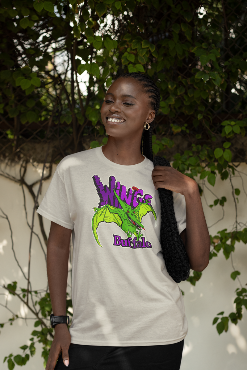 Load image into Gallery viewer, Buffalo Wings Roller Hockey Nostalgic Logo T-shirt
