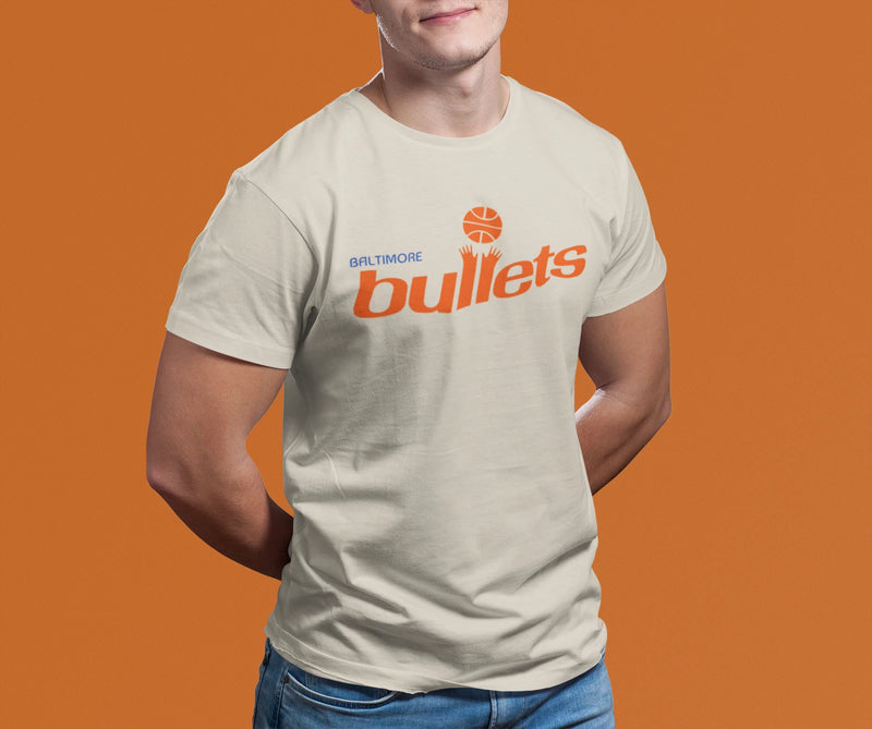 Load image into Gallery viewer, Baltimore Bullets Red Blue Logo Washington Retro T-shirt
