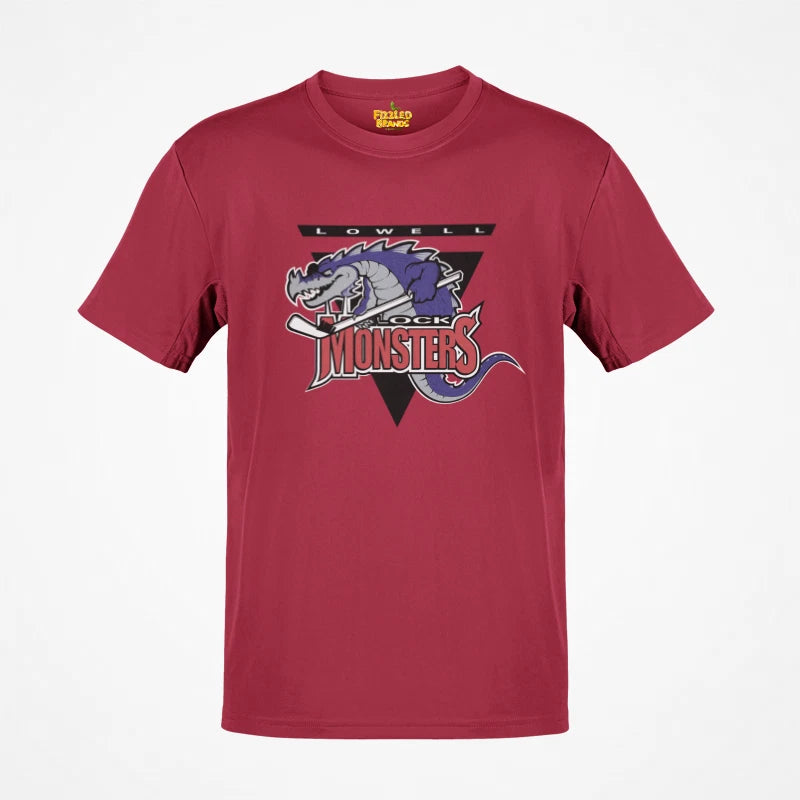 Load image into Gallery viewer, Lowell Lock Monsters American Hockey League 1998-2006 Massachusetts T-shirt

