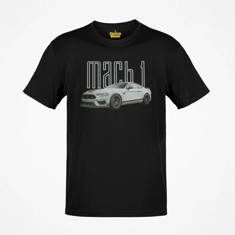 Load image into Gallery viewer, Ford Mustang Mach 1 Car Distressed Print T-shirt
