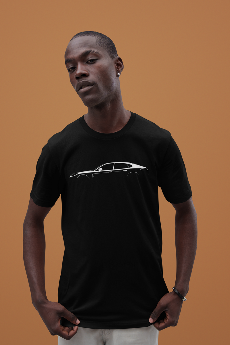 Load image into Gallery viewer, Porsche Panamera Turbo S 971 Silhouette Car T-shirt
