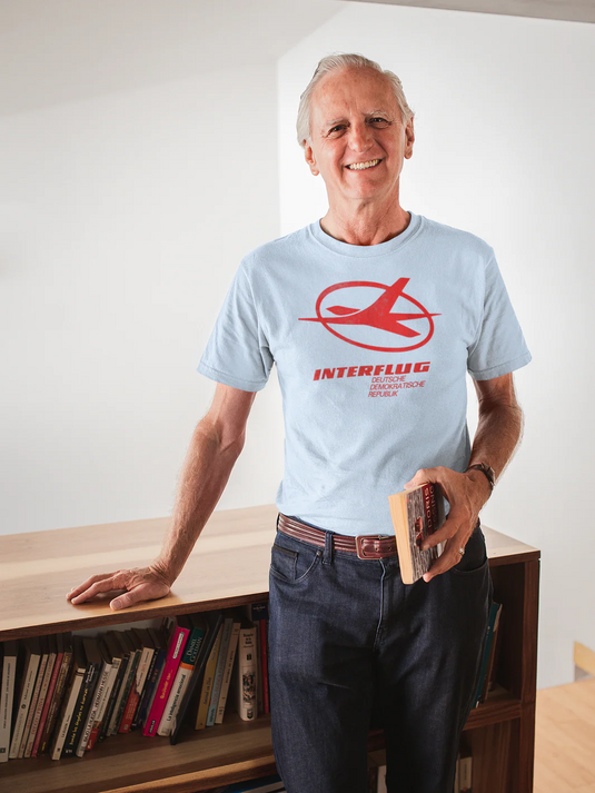 German Interflug Airlines Retro Nostalgic T-shirt
