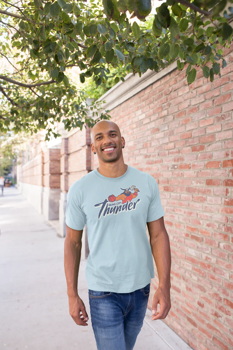 Load image into Gallery viewer, Quad City Thunder Basketball Team Nostalgic Retro T-shirt
