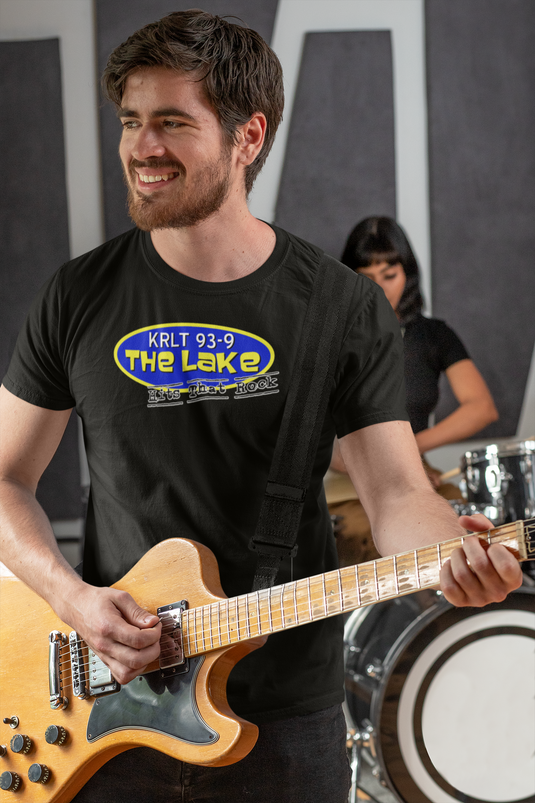 KRLT 93.9 The Lake T-Shirt - Radio Station Logo Tee - Rock Music