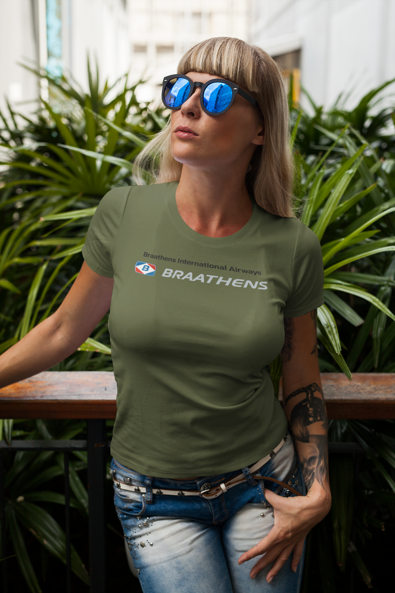 Load image into Gallery viewer, Braathens International Airways Classic Logo T-Shirt Aviation History
