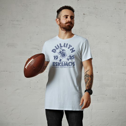 duluth eskimos football helmet Duluth Eskimos Minnesota 1926 Nostalgic Retro Football T-shirt – Fizzled Brands