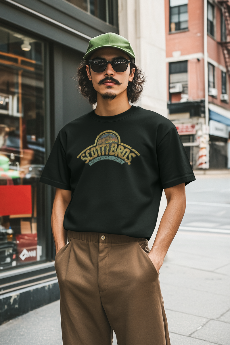 Load image into Gallery viewer, Scotti Brothers Records 1974 Store Distressed Print T-shirt
