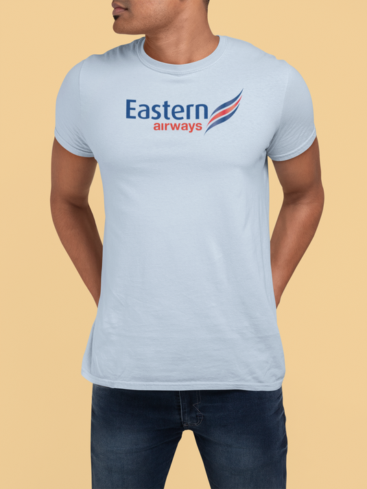 Eastern Airways Vintage Airline Logo T-Shirt - Aviation Enthusiast