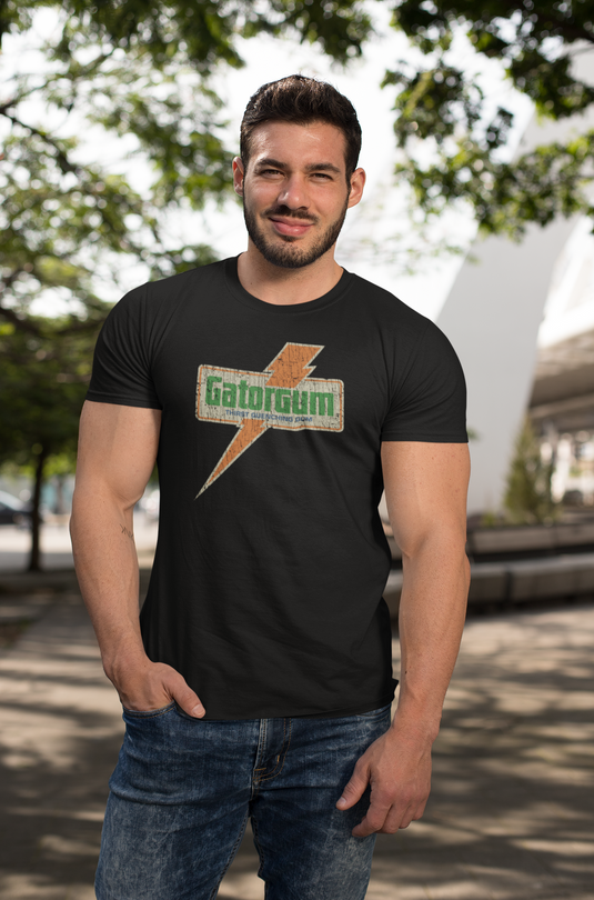 Gatorgum Thirst Quencher 1970 Distressed Print T-shirt