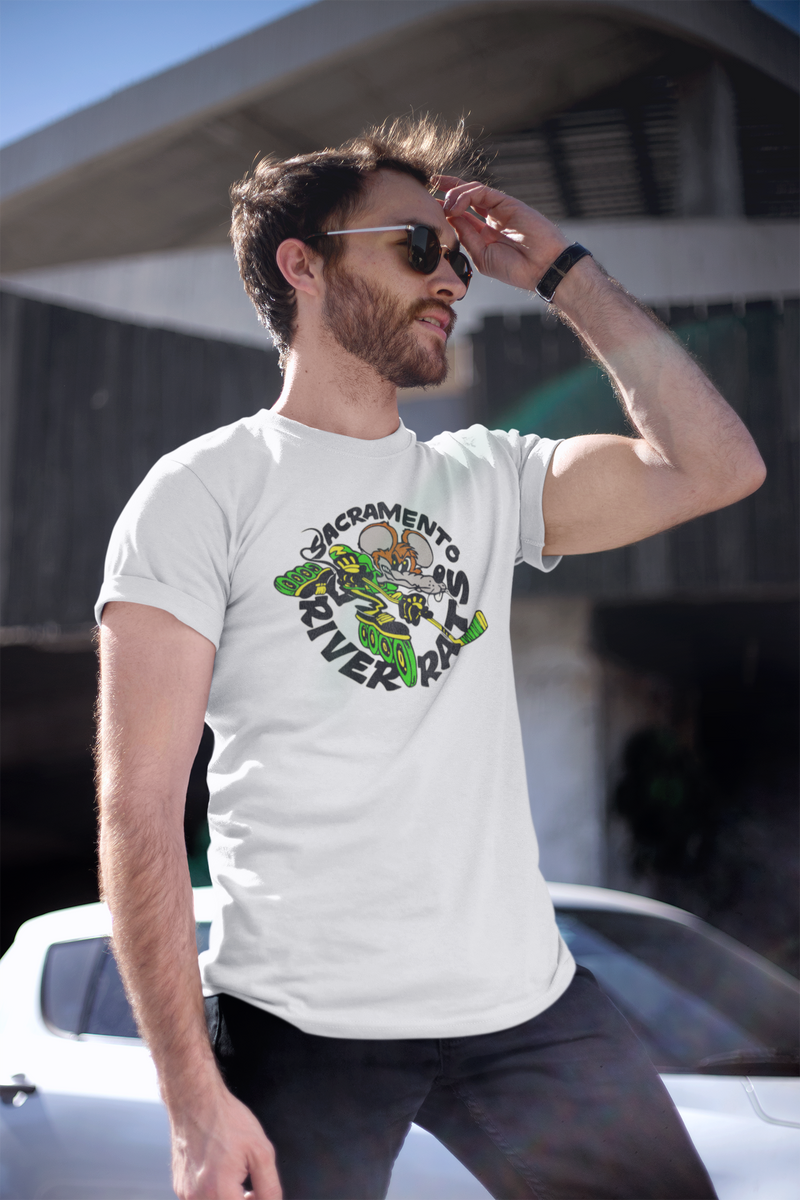Load image into Gallery viewer, Sacramento River Rats Roller Hockey Nostalgic Logo T-shir

