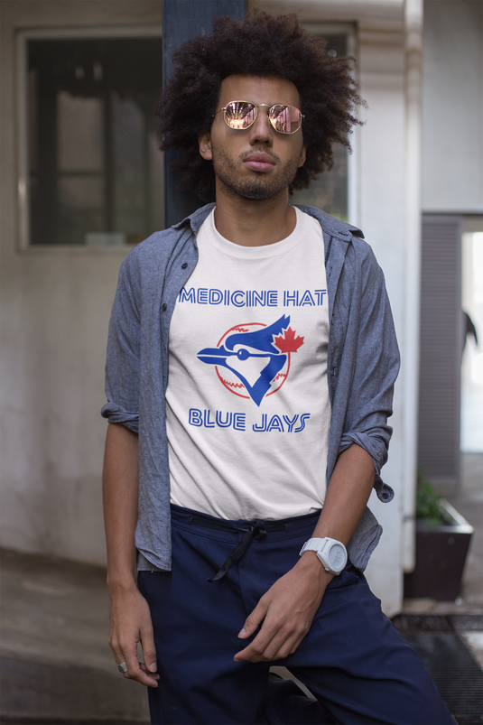 Medicine Hat Alberta Blue Jays Canada Baseball 1978-2002 T-shirt